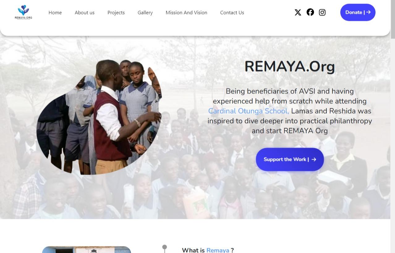 Remaya Org — Charity Organization Website